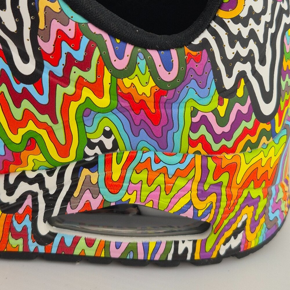 Skechers x Jen Stark multi-color shoes